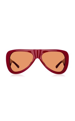 The Attico + Edie Aviator-Frame Acetate Sunglasses