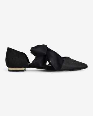 Brian Atwood for Express + Pointed Toe Tie Up Flats