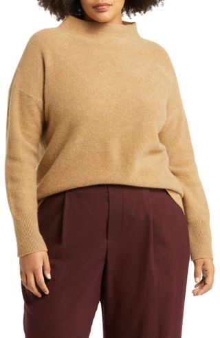 Vince + Cashmere Funnel Neck Sweater
