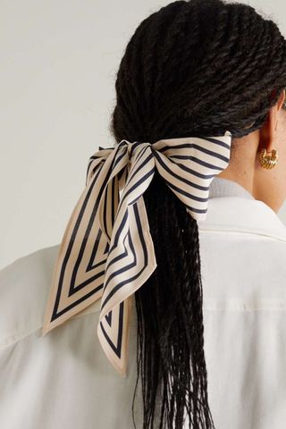 Toteme + Striped Silk Scarf