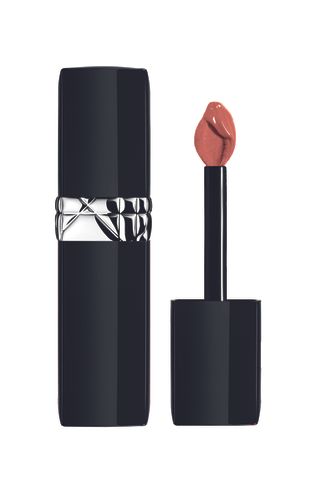 Dior + Rouge Dior Forever Liquid Transfer-Proof Lipstick in #100 Forever Nude