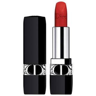 Dior + Rouge Dior Refillable Lipstick in #999 Matte