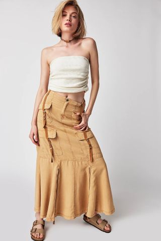 Free People + What You Waiting For Maxi Skirt