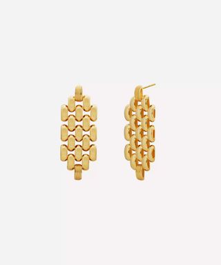 Monica Vinader + 18ct Gold Plated Vermeil Silver Heirloom Chain Cocktail Earrings