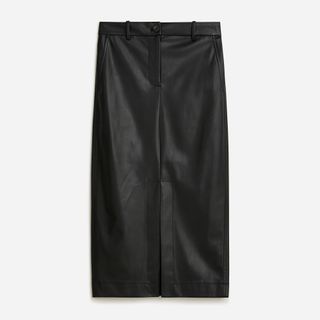 J.Crew + Faux leather pencil skirt