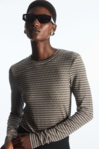 COS + Second-Skin Long-Sleeve Top
