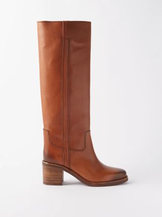 Isabel Marant + Seenia Leather Knee-High Boots