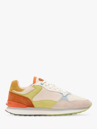 HOFF + Mallorca Suede Lace Up Trainers in Multi