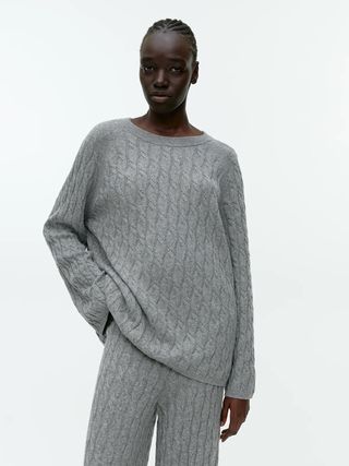 Arket + Relaxed Cable-Knit Jumper