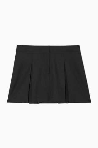 Cos + Low-Rise Pleated Mini Skirt