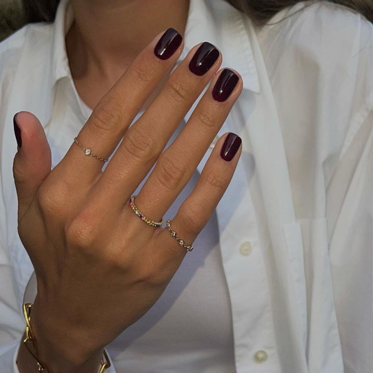 Maroon nail polish idea for dark skin tone | Maroon nail polish, Dark skin nail  polish, Maroon nails
