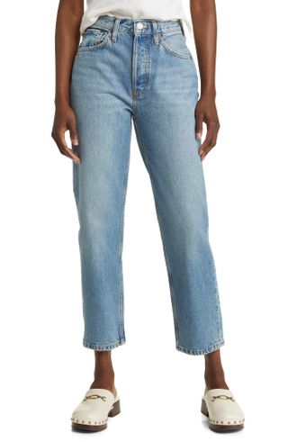 Re/Done + '70s Ultra High Waist Stove Pipe Jeans