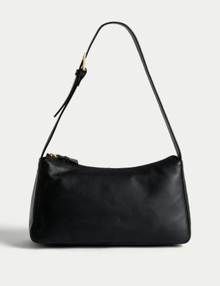 Marks & Spencer + Leather Buckle Detail Shoulder Bag