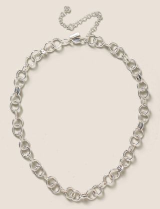 Marks & Spencer + Silver Tone Chain Necklace
