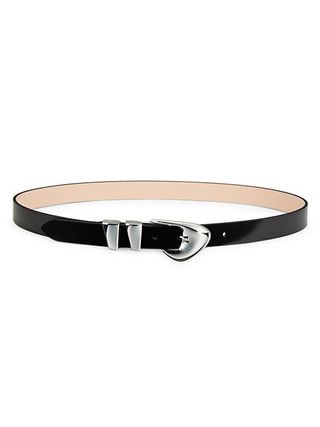 By Far + Moore Semi-Patent Leather Belt