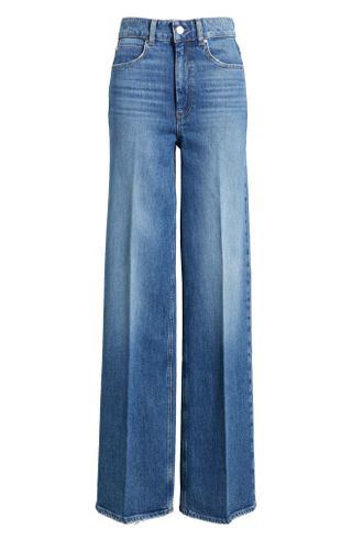 Paige + Sasha High Waist Wide Leg Jeans