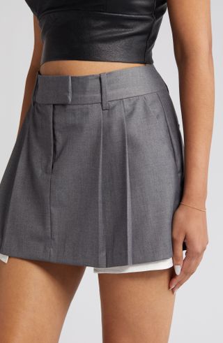 Wayf + Pleated Miniskirt