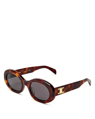 Celine + Triomphe Oval Sunglasses