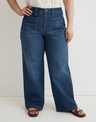 Madewell + The Plus Perfect Vintage Wide-Leg Jean