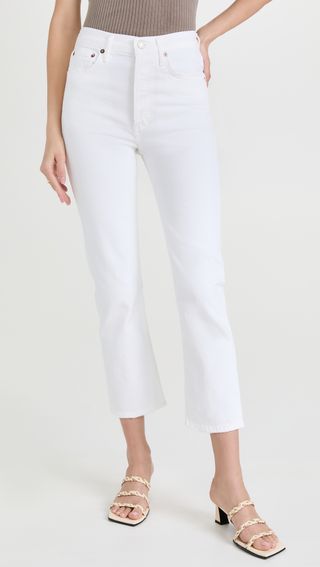 Agolde + Riley High Rise Crop Jeans