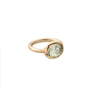 Daniella Draper + Gold Green Quartz Baby Treasure Ring
