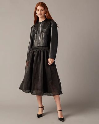 J.Crew + Collection Jodie Leather Jacket