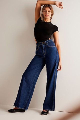 Free People + We The Free CRVY Gia Wide-Leg Jeans