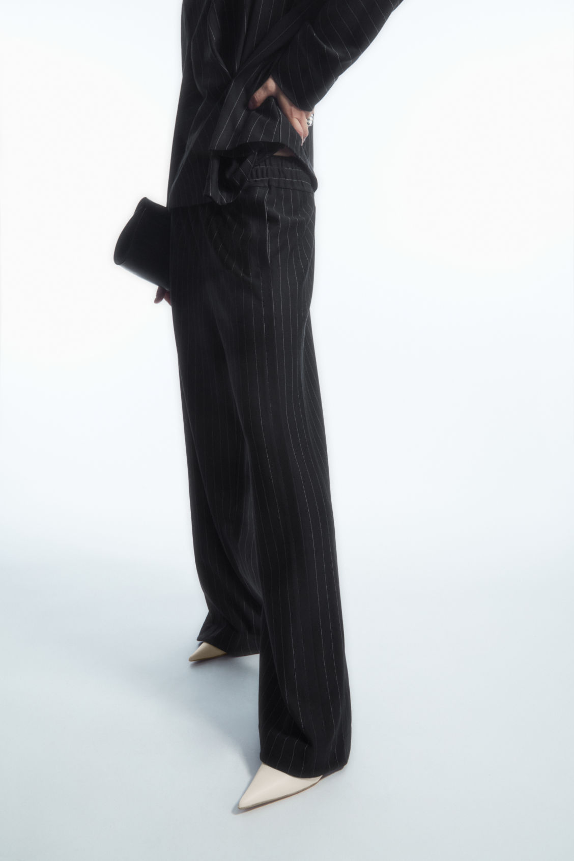 COS + Straight-Leg Pinstriped Trousers