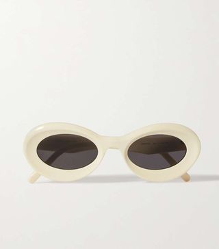 Loewe Eyewear + Loop Oversized Round-Frame Acetate Sunglasses