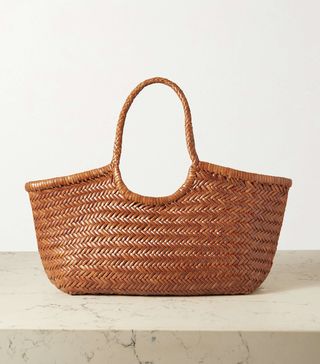 Dragon Diffusion + Nantucket Large Woven Leather Tote