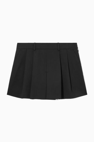 COS + Tailored Pleated Wool Skirt