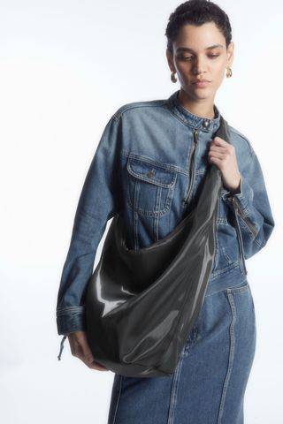 COS + High-Shine Shoulder Bag