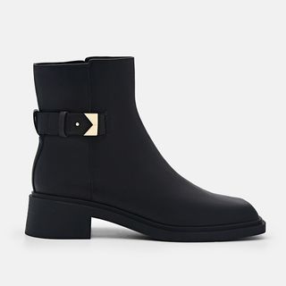 Pedro Shoes + Black Marion Leather Ankle Boots