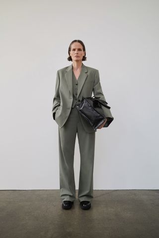 Zara + ZW Collection Classic Oversize Blazer