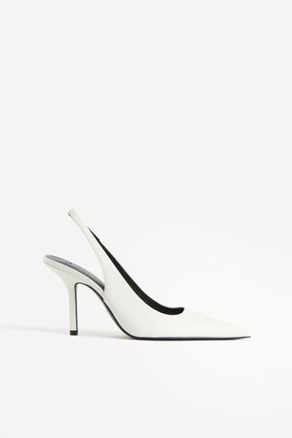 H&M + Pointed Slingback Court Shoes