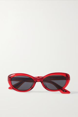 Oliver Peoples X Khaite + 1969 Oval-Frame Acetate Sunglasses