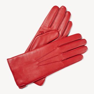 Aspinal of London + Women's Cashmere Lined Leather Gloves