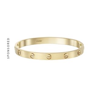 Cartier + Love Bracelet in Brushed Gold