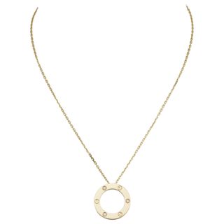 Cartier + Love Necklace, 3 Diamonds