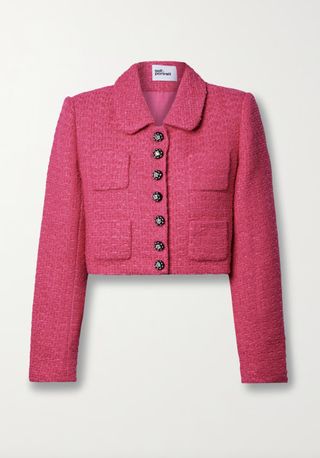 Self-Portrait + Embellished Bouclé-Tweed Jacket