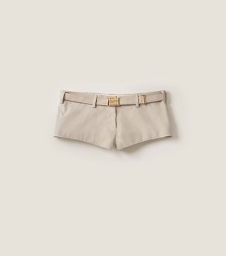 Miu Miu + Panama Cotton Shorts