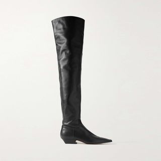 Khaite + Leather Over-the-Knee Boots