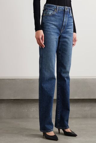Khaite + Danielle High-Rise Slim-Leg Jeans