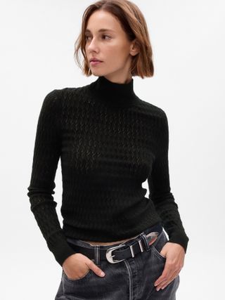 Gap + Pointelle Turtleneck Sweater