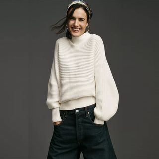 By Anthropologie + Kendall Mock-Neck Sweater