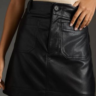 Maeve + Colette Faux Leather Mini Skirt