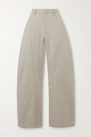 Dion Lee + Arch Paneled Organic Cotton-Blend Canvas Wide-Leg Pants