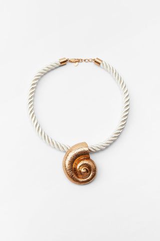 Zara + Snail Shell Rope Necklace