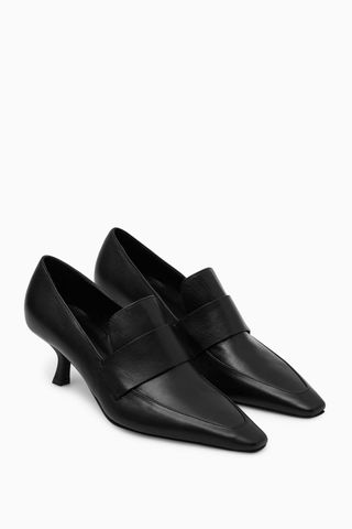 COS + Leather Heeled Loafers