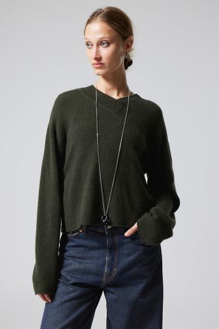 Weekday + Reese V-Neck Wool Sweater